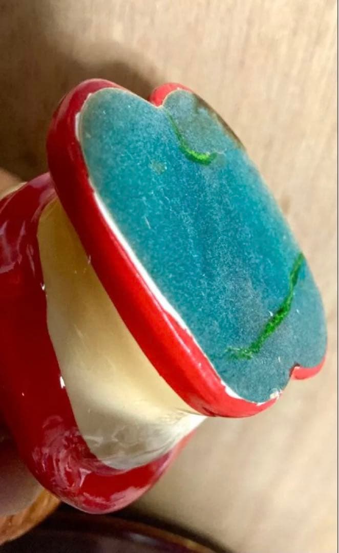 20日まで値下げ 水森亜土 当時物 陶器製 貯金箱 昭和レトロ