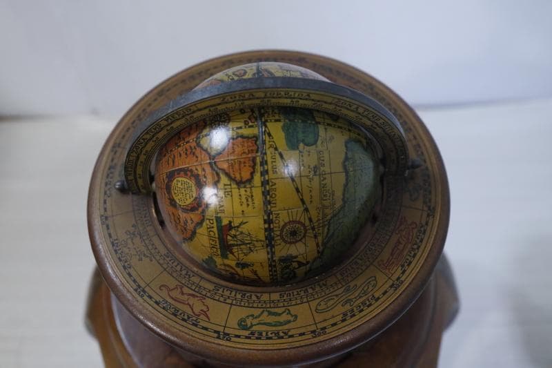 ★イタリア製 古地図 地球儀 天球儀 渾天儀 黄道十二宮