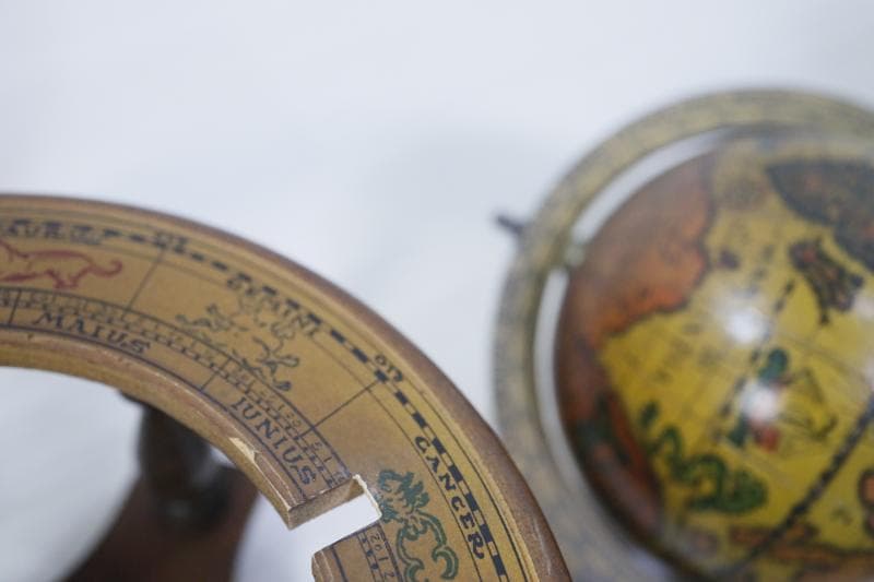 ★イタリア製 古地図 地球儀 天球儀 渾天儀 黄道十二宮