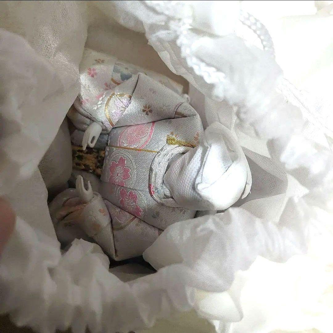 【新品】雛人形 北寿 桐製 刺繍 桜柄 節句 ひな祭り 収納 即配送