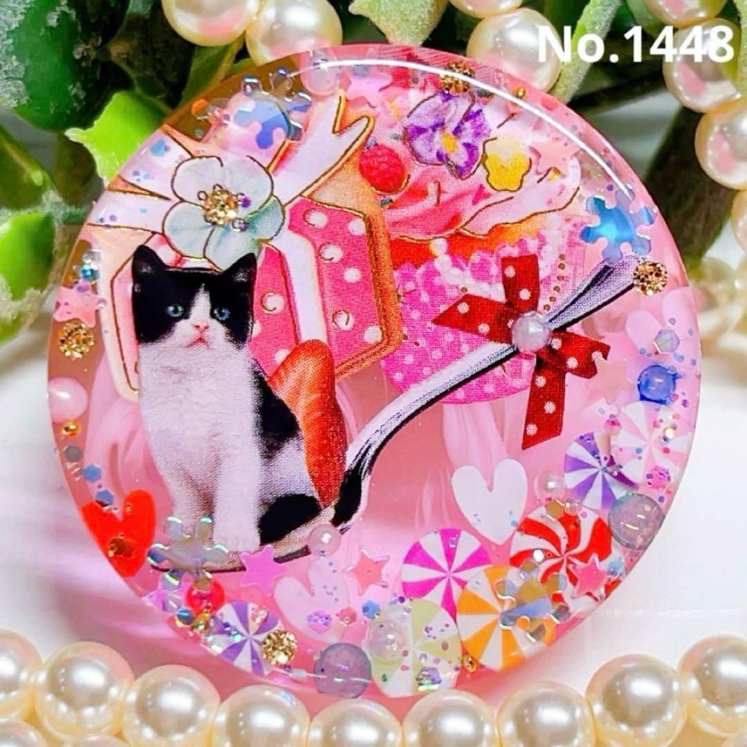 ひなた様 レジンヘアゴム ロシアンブルーちゃん キャンディポットNo.1446