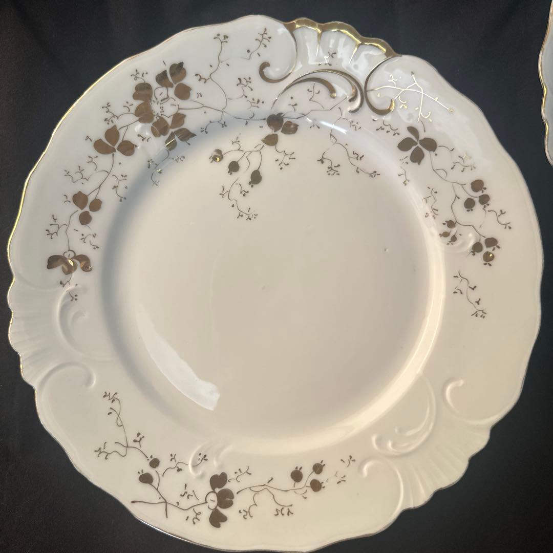 花柄リモージュ磁器　２枚セット