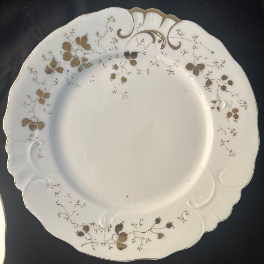 花柄リモージュ磁器　２枚セット