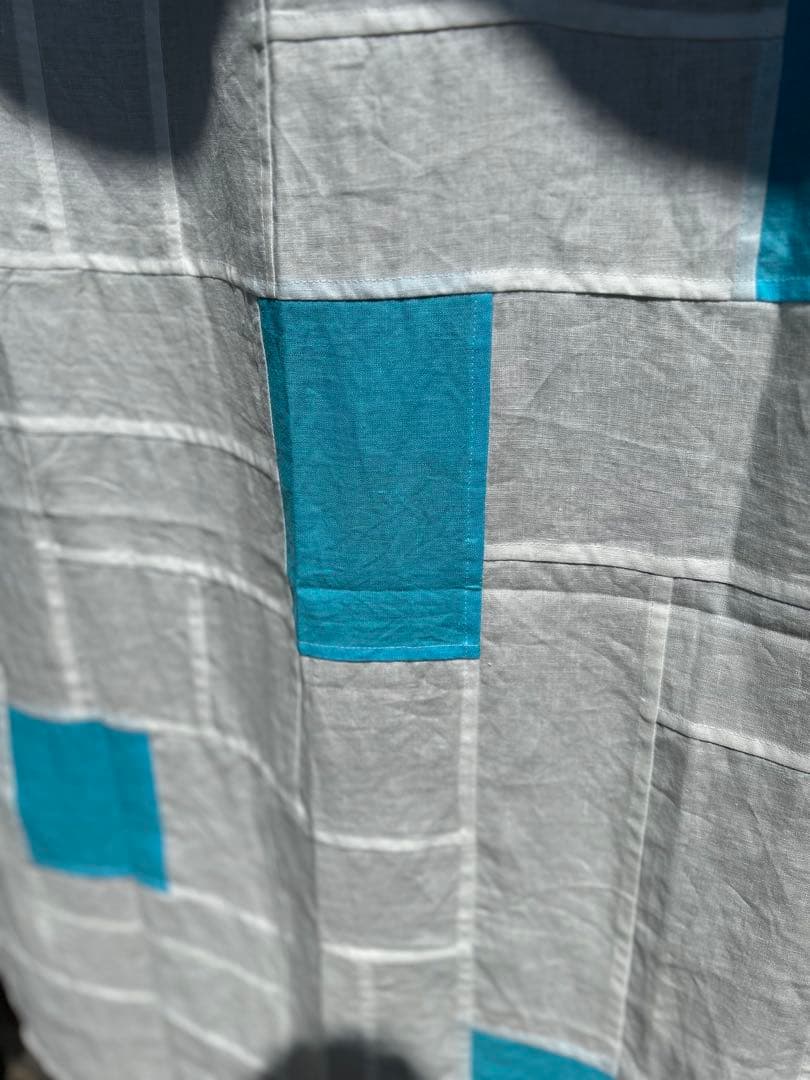 「スカイブルー」麻ポジャギ