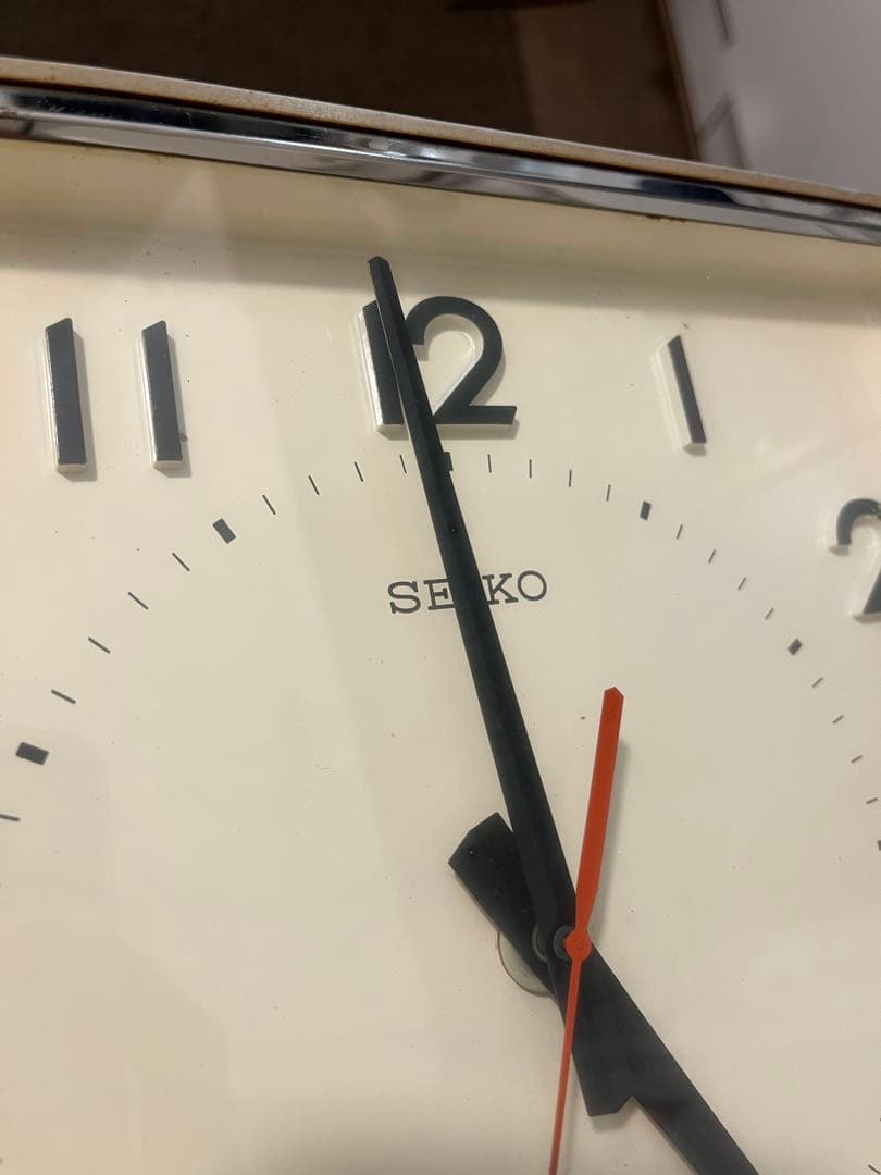 SEIKO セイコー トランジスタ式掛時計 スクエア型 ジャンク品 昭和 レトロ