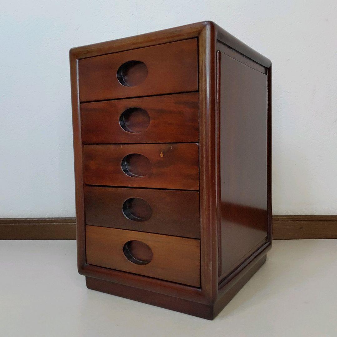 唐木 花梨 チェスト 5段引き出し 唐木家具