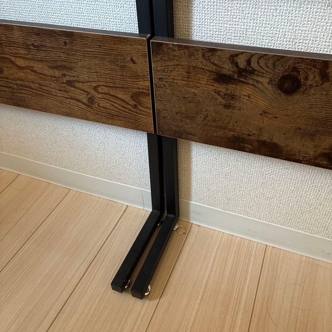 IMIEE 突っ張りラック 本棚 壁面収納 間仕切り 80cm 2点セット