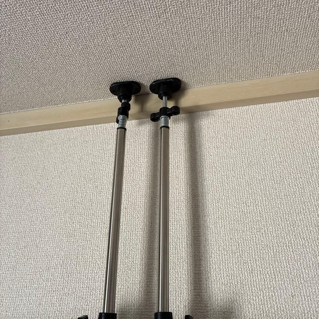 IMIEE 突っ張りラック 本棚 壁面収納 間仕切り 80cm 2点セット