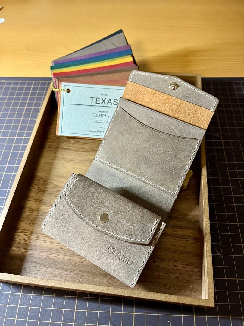 003 コンパクト財布 Amo Leather Craft