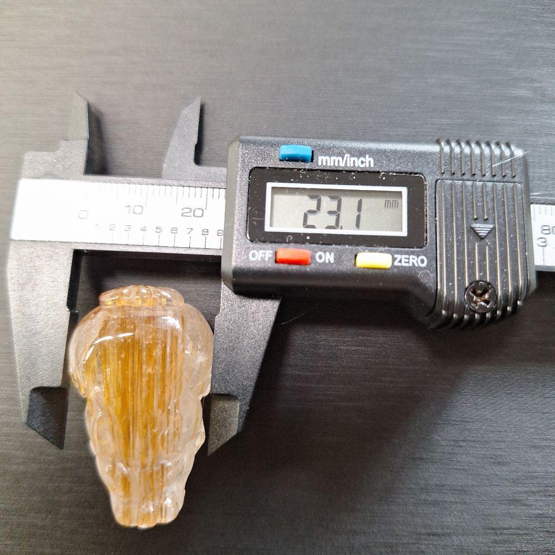 ★天然石★ルチルたっぷりロングイ