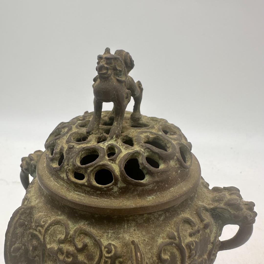 T　香炉花台　一式　床の間飾り　香道具　茶道具　紫檀　縞黒檀