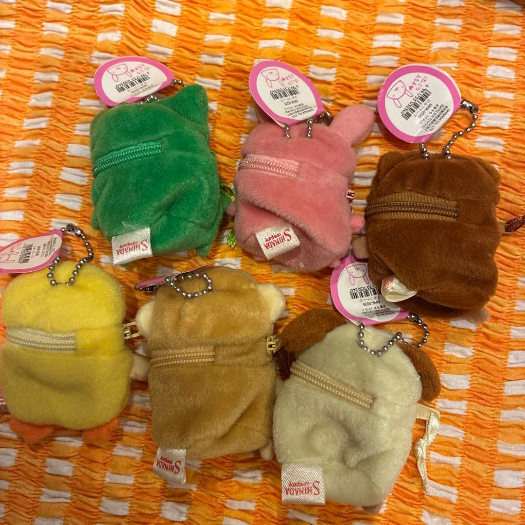 シナダ　平成レトロ　ミニアニマル　マスコットキーチェーン　6こ