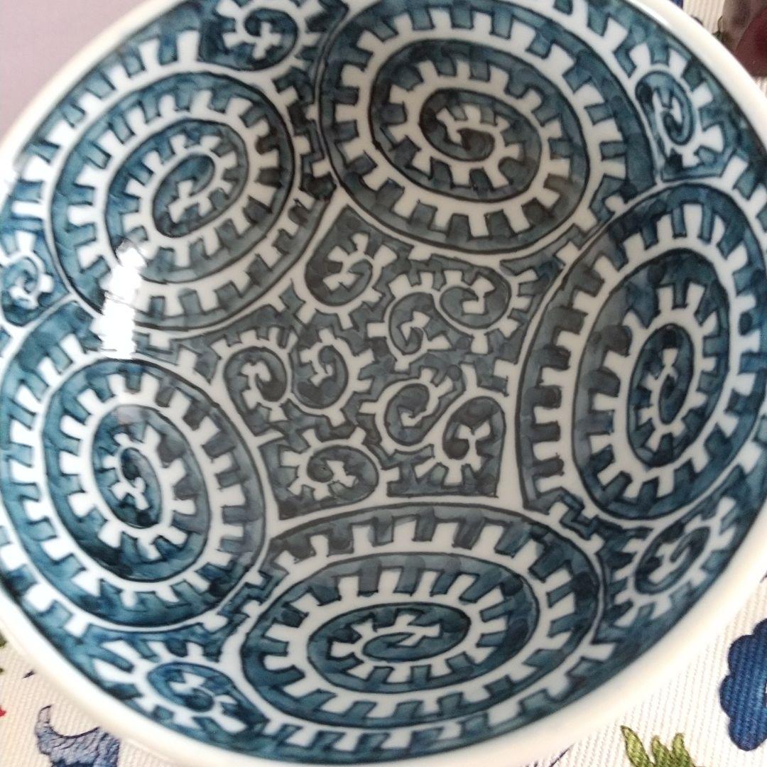 源右衛門☆染付章魚唐草濃 飯椀