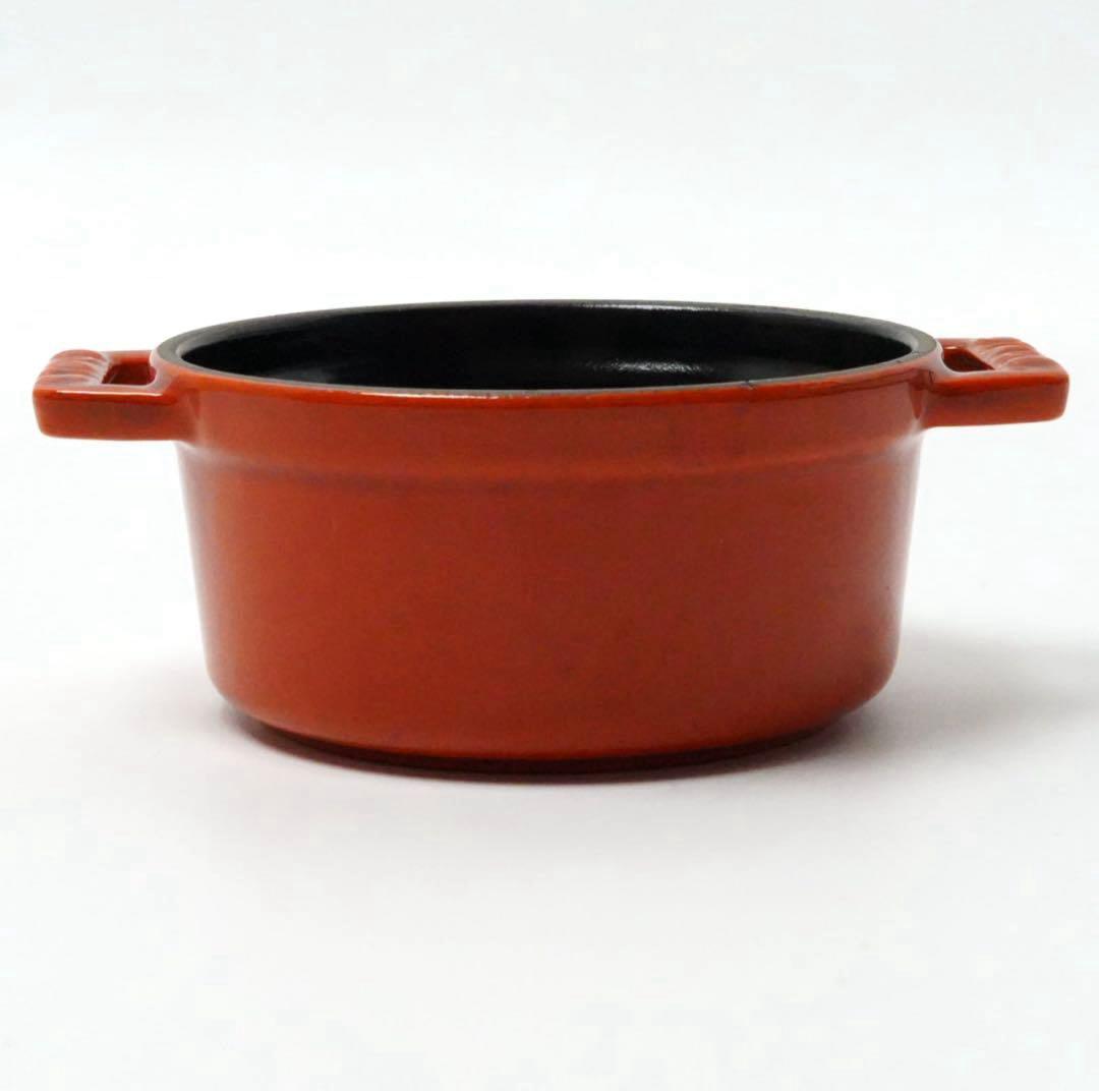【美品】ストウブ staub ピコココット ラウンド シナモン 10cm