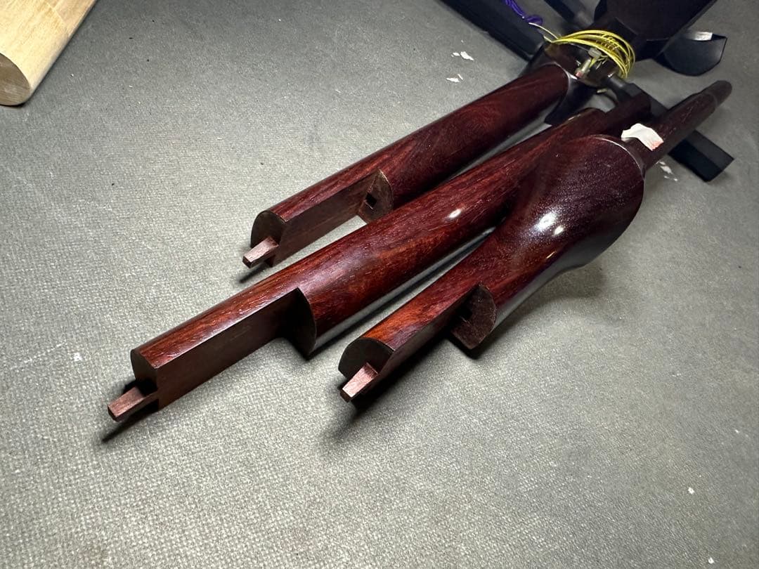 三味線　紅木　紫檀製　弦楽器　民謡 伝統楽器
