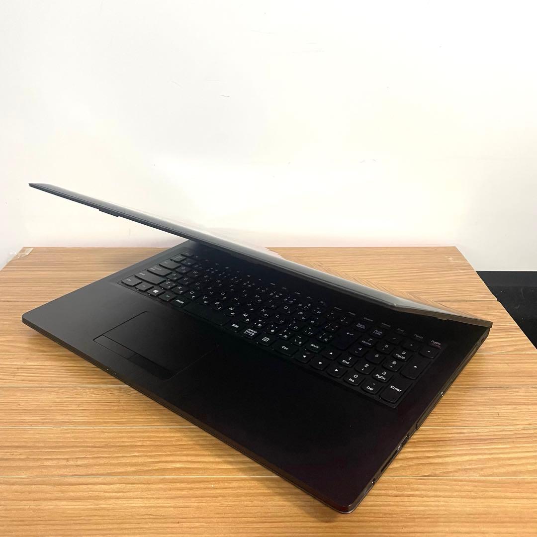 レノボ　ブラックノートパソコンWindows11 SSD オフィスDVDカメラ