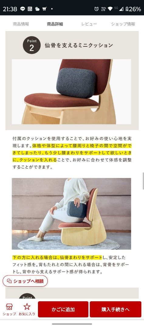 ブラウン座椅子 モダンデザイン