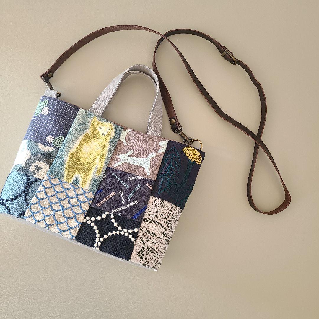 ミナペルホネン　ハンドメイドバッグ・9