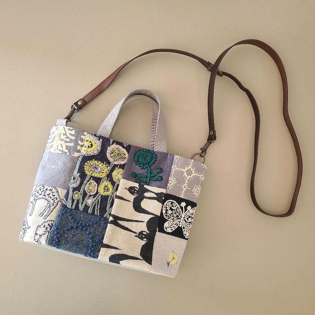 ミナペルホネン　ハンドメイドバッグ・9