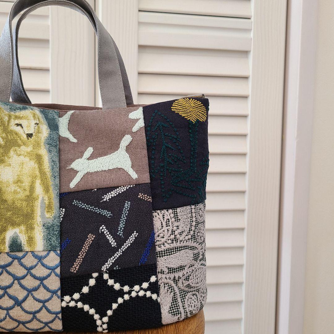 ミナペルホネン　ハンドメイドバッグ・9