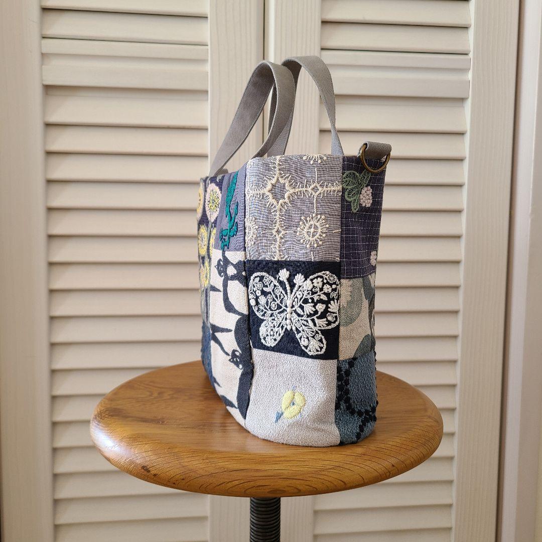 ミナペルホネン　ハンドメイドバッグ・9