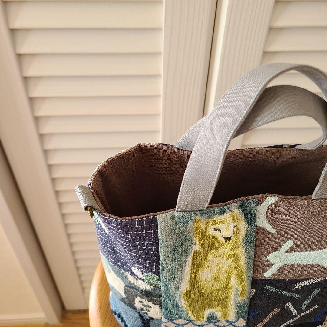 ミナペルホネン　ハンドメイドバッグ・9