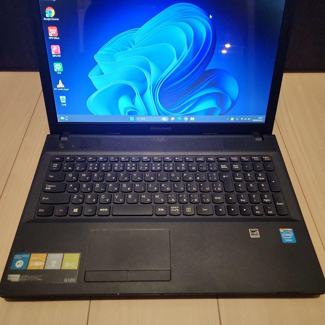 ⭐美品⭐　ノートパソコン　薄型　大画面　Lenovo　持ち運びも可能❗