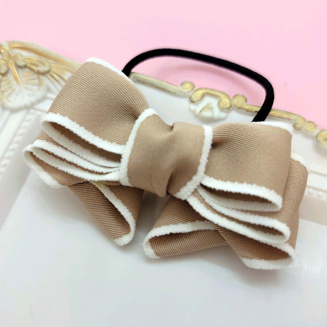 【109】 ハンドメイド　リボン　ヘアゴム