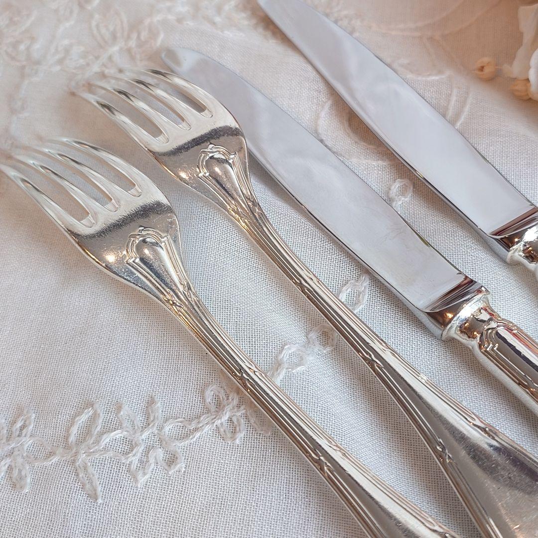 クリストフル　シルバー　カトラリーセット 4点　リュバン