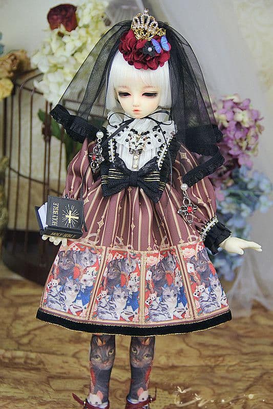 WY29 BJD 1/4 ドール 衣装 人形服 3点セット　ハンドメイド