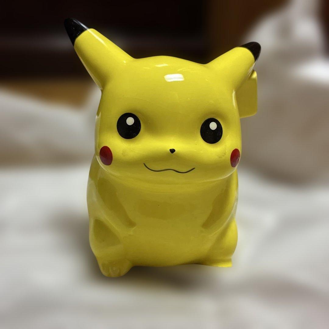 【限定品】ピカチュウ 貯金箱 陶器製　ポケモン　ポケットモンスター　廃盤品