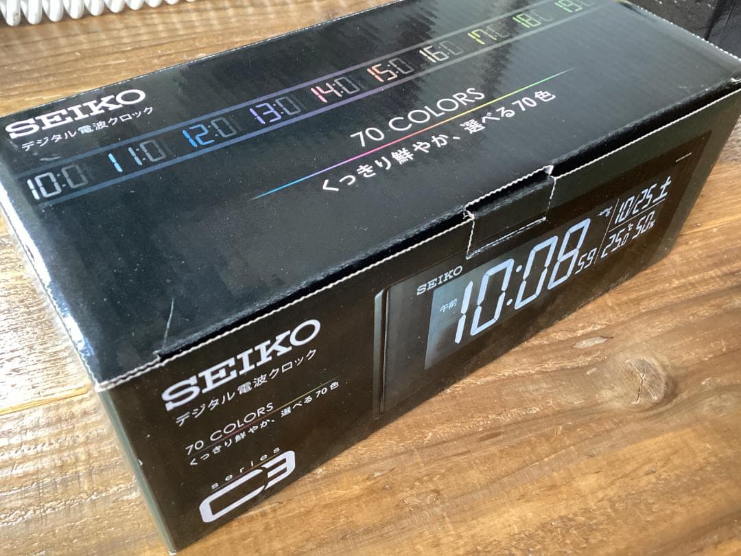 ★美品/SEIKO/DL305K/デジタル電波クロック/温度/湿度/カレンダー