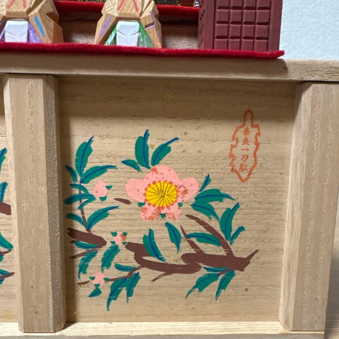 神泉　奈良一刀彫り五段雛人形セット