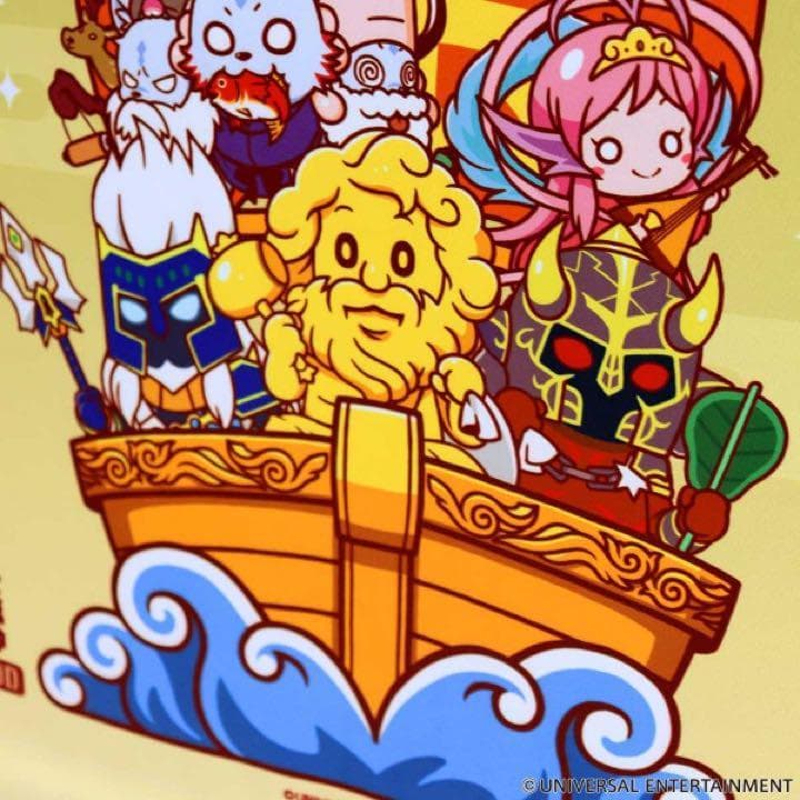 タペストリー ゆるゆる七福神 ミリオンゴッド ハーデス 正月 縁起物 開運 招福