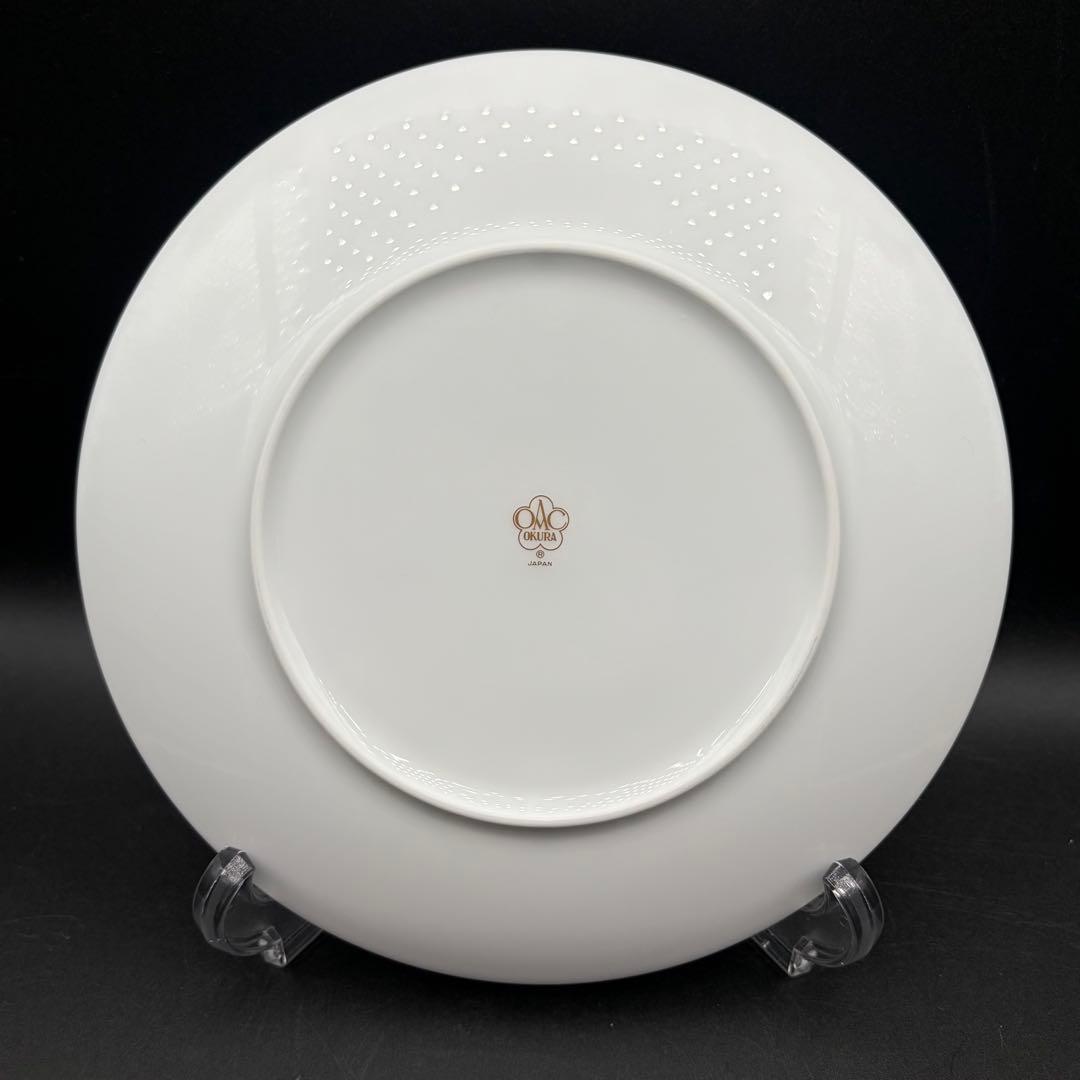 大倉陶園 ブルーローズ デザートプレート パン/ケーキ 6枚セット 19㎝