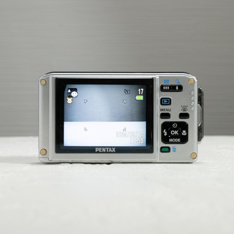 【防水カメラ】 PENTAX optio W60 ブルー 動作確認済み