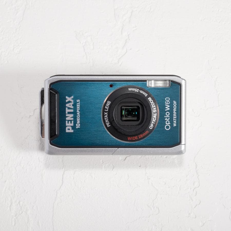【防水カメラ】 PENTAX optio W60 ブルー 動作確認済み