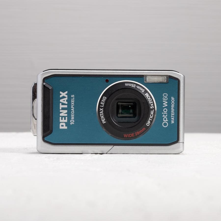 【防水カメラ】 PENTAX optio W60 ブルー 動作確認済み
