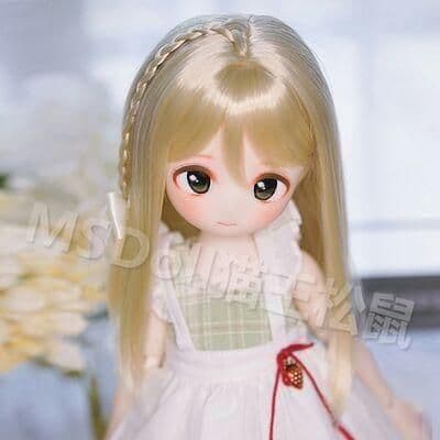 G82 BJD 1/4 人形 ドール ウィッグ カツラ 耐熱 ハンドメイド