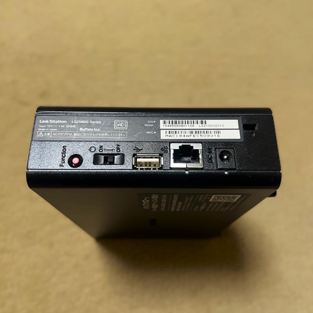 バッファローBUFFALO NAS 2TB LS210D0201G スマホ対応
