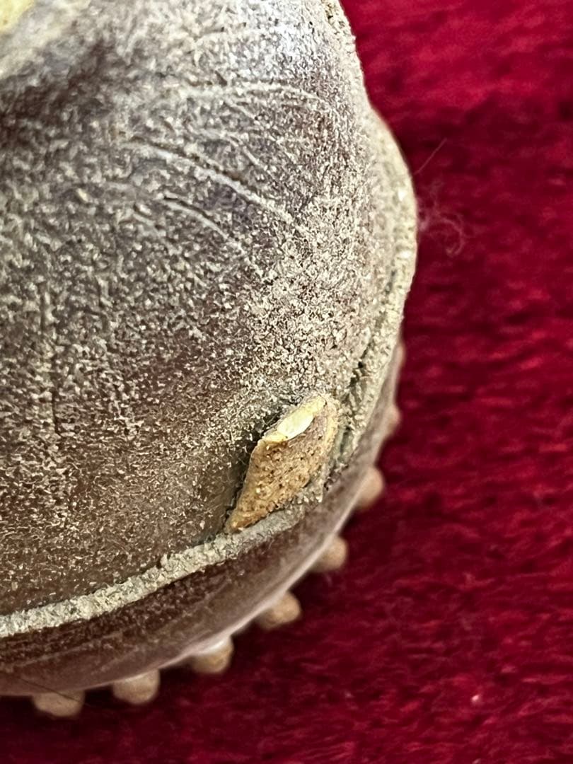 蒲池焼　竹の子　筍　陶器　置物　一輪挿し　細かな欠けあり