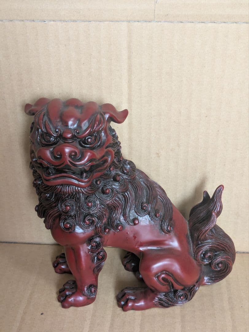 獅子置物　シーサー　魔除け　中国