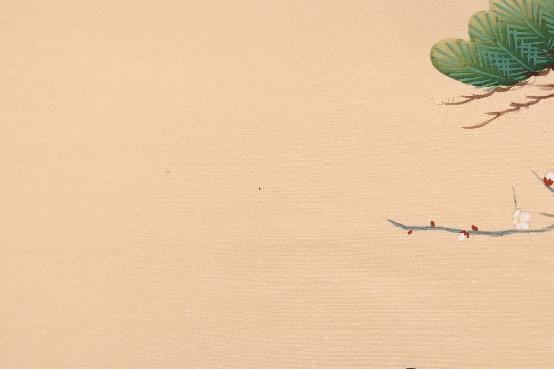 【真作】日本画 国井幸雪 「菅公(菅原道真公)」絹本 掛軸 二重箱 CM154