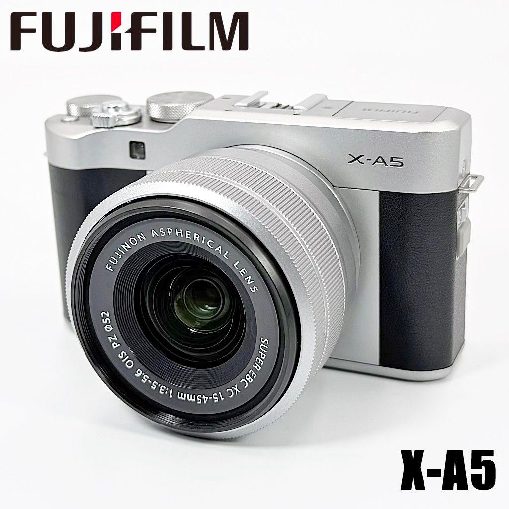 【美品】フジフイルム X-A5 レンズキット シルバー ミラーレス カメラ 中古
