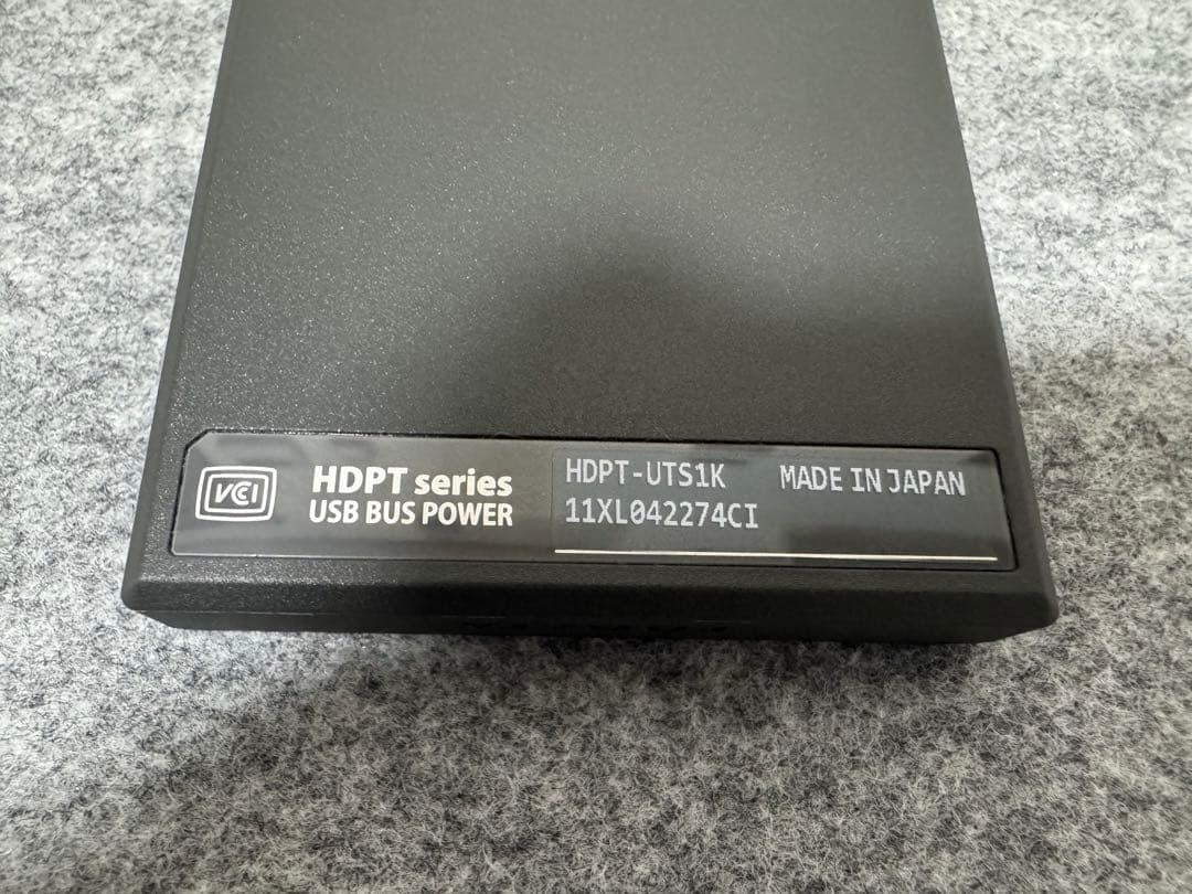 アイオーデータ HDPT-UTS1K 外付けHDD 1TB