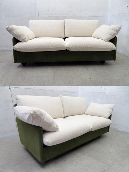 展示品■カッシーナIXC■CALES■48万■2人掛けソファ■フェザー■モダン