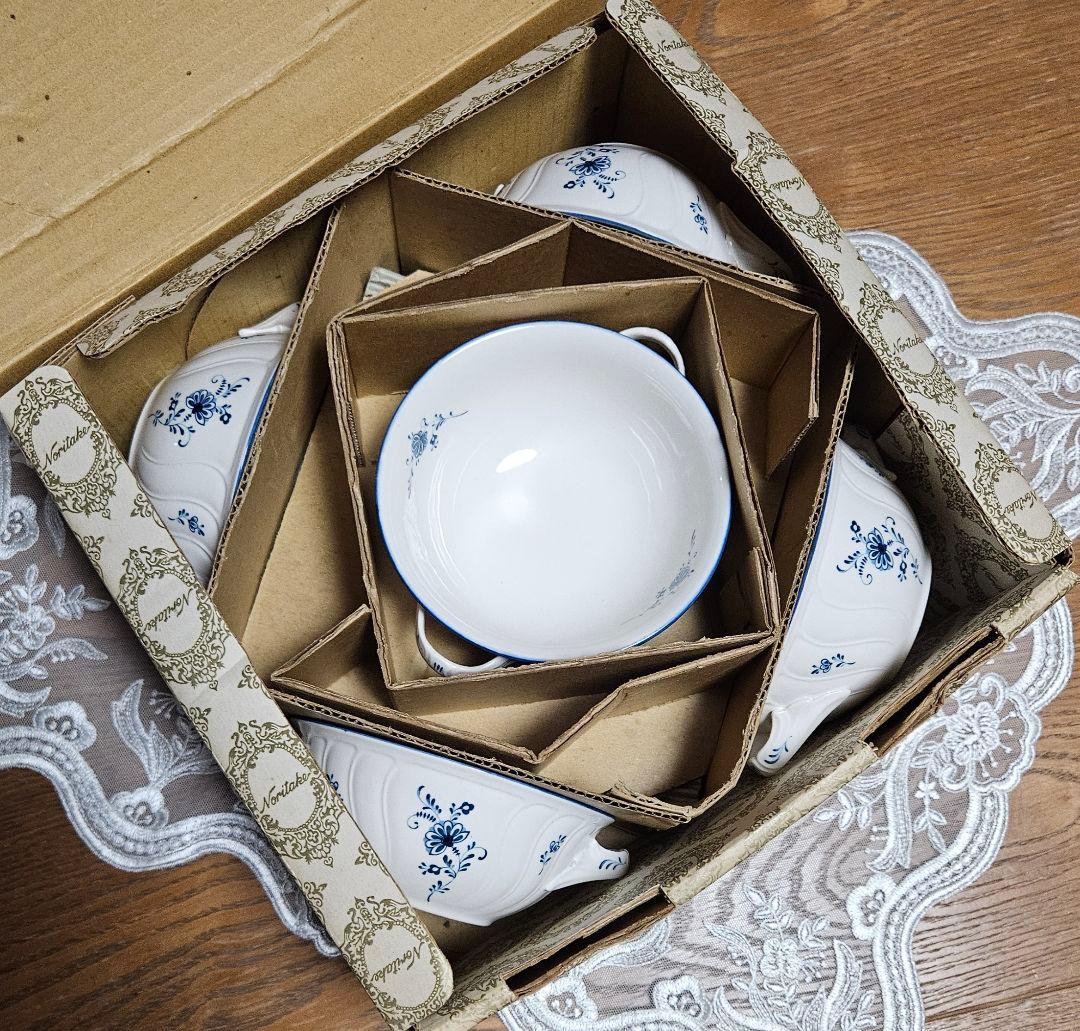 廃盤品 Noritake ノリタケ クラフトーン スープカップ&ソーサー 新品