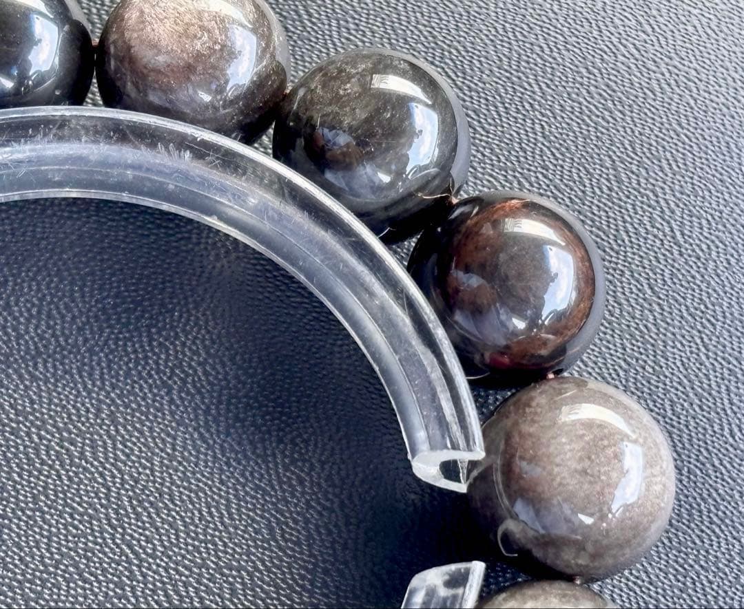 最高品質　神の眼を持つ神秘の天然ガラス　幻のプラチナオブシディアンゴッドアイ