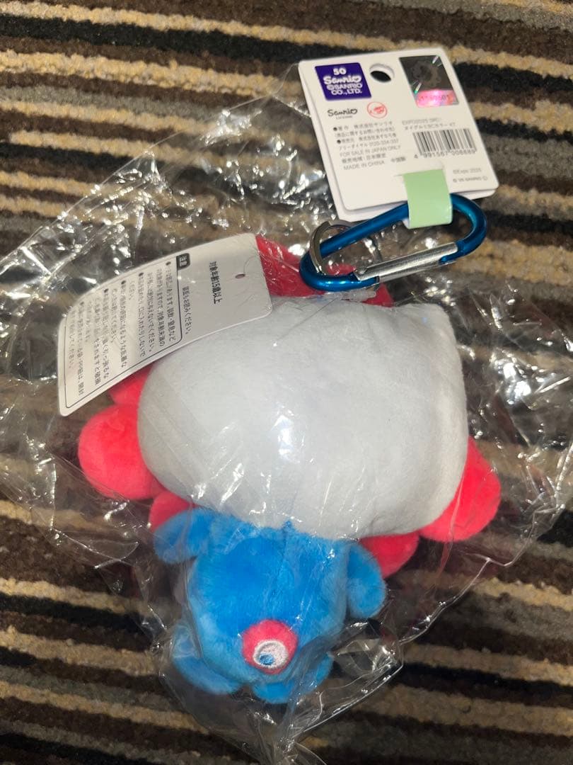 万博限定　ミャクミャク　ハローキティ　なりきりぬいぐるみ　 カラビナ付き