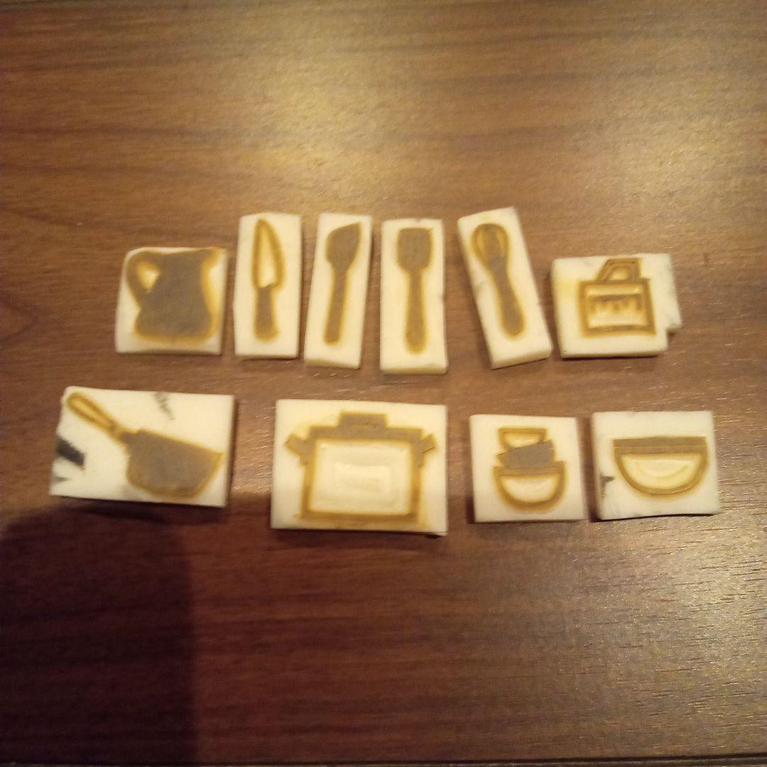 消しゴムはんこ※キッチンセット※